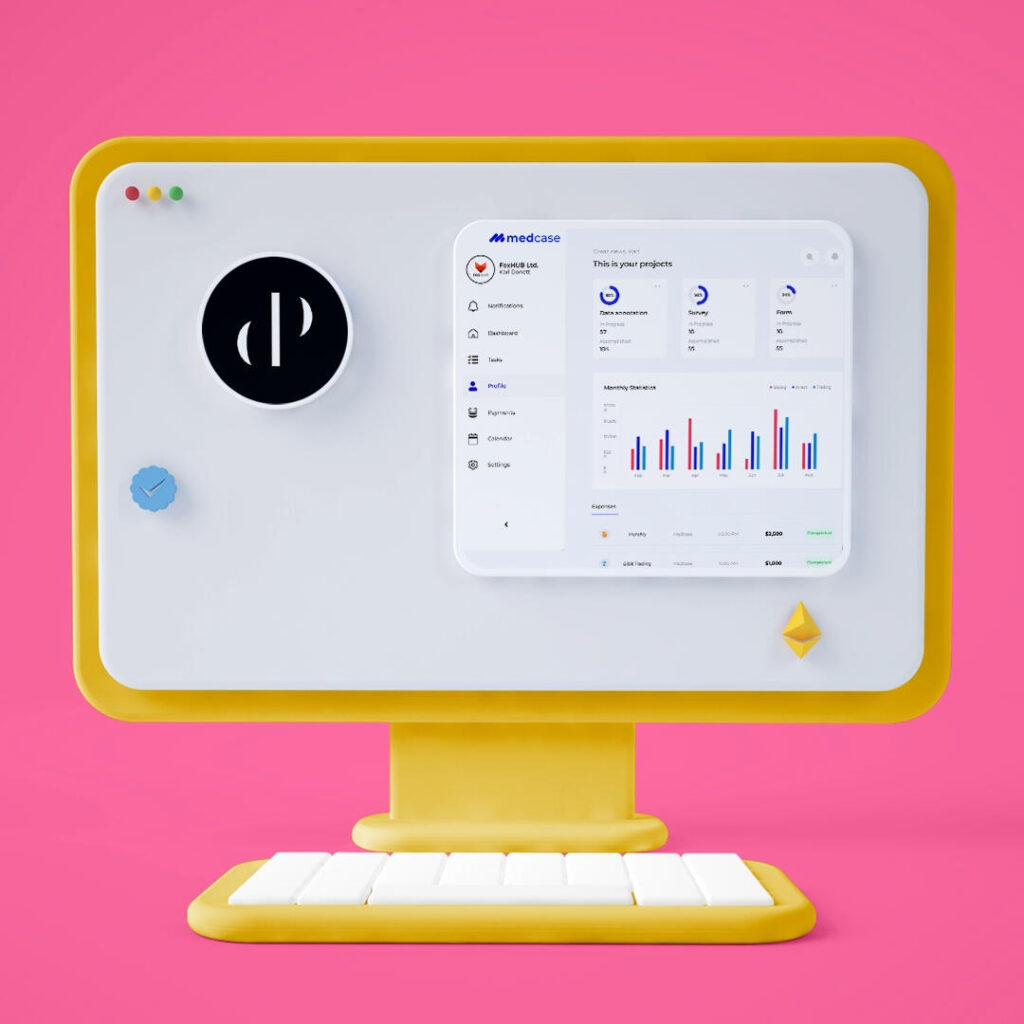 1front computer nft proflie mockup